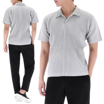 ISSEY MIYAKE Herren Plissee Polo Kurzarm T-Shirt HP66 JM530 11 156959522