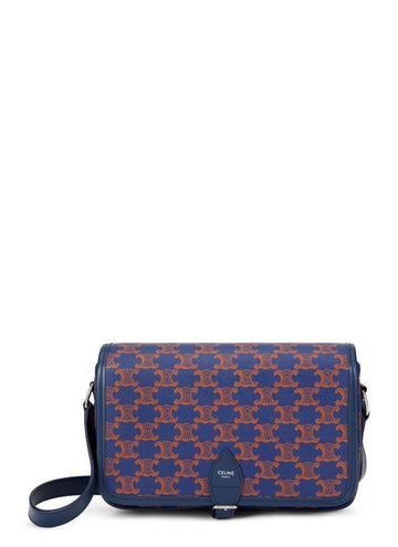 CELINE Klein FOLCO Messenger in TRIOMPHE Canvas und Kalbsleder 156799562