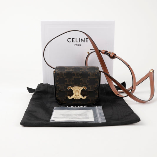 CELINE 10I512DQB クロード ミニ ショルダー クロスバッグ 156388020 [P]
