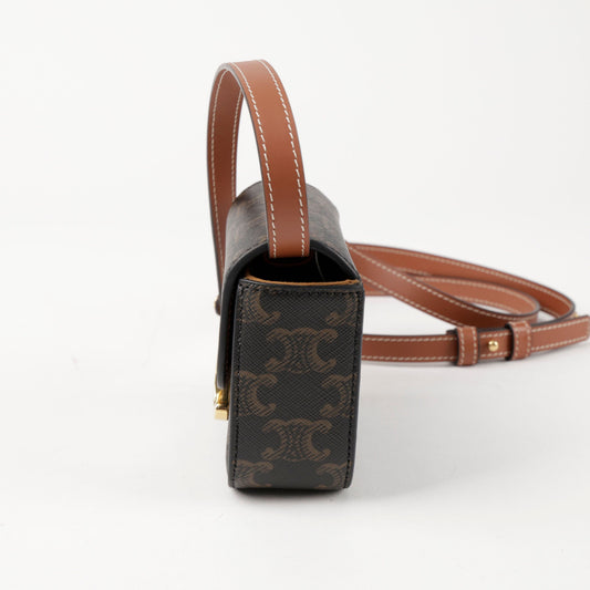 CELINE 10I512DQB クロード ミニ ショルダー クロスバッグ 156388020 [P]