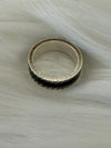 Gucci Interlocking G Wide Ring Black Silver 645573 156959637 [P]