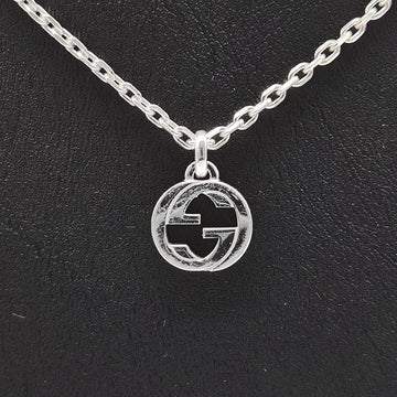 Gucci Interlocking Silver Chain Necklace (796355) L963281 156960034