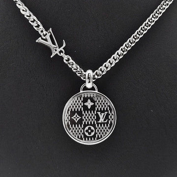 Louis Vuitton Damier Staple Pendant Chain Necklace L126007 156960132