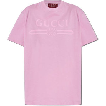 GUCCI Bedrucktes Baumwoll-Jersey-T-Shirt 156961112