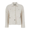 MAXMARA 4ポケットブレンドジャージジャケットアイボリー2619911051 153212570 [P]