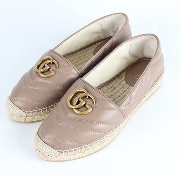 Gucci Leather Espadrille Slip-On Pink 35 156972256