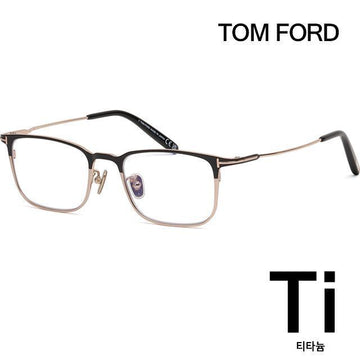 TOM FORD ブルーライトカット チタン メガネフレーム TF5929DB 001 ラグジュアリーブラック ゴールドフレーム 軽量デイリー 134030892