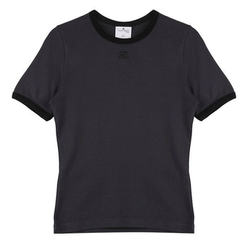 Courreges Signature Contrast Short Sleeve T-Shirt 156973014