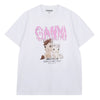 GANNI Logo-Druck T-Shirt A1050048-151 156973096 [P]