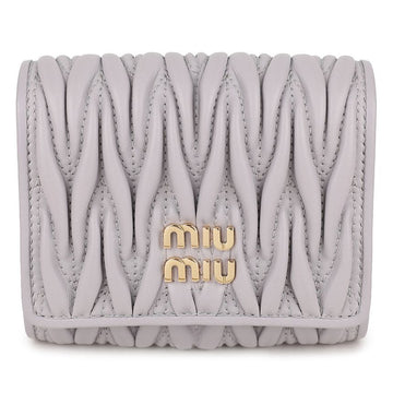 MIU MIU Klein Matelassé Nappa Leder Geldbörse 156973214