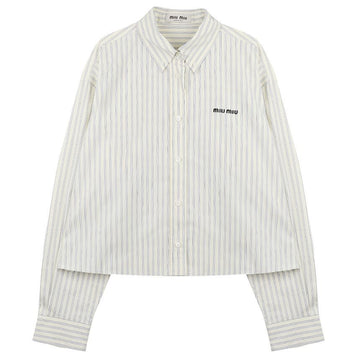 Miu Miu Striped Poplin Shirt 156973220