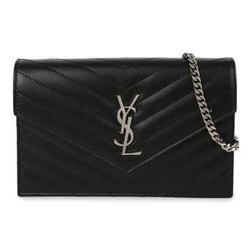 SAINT LAURENT Envelope Chain Wallet Shoulder Bag 156973374
