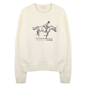 SPORTY & RICH Horse Graphic Knit 156973715