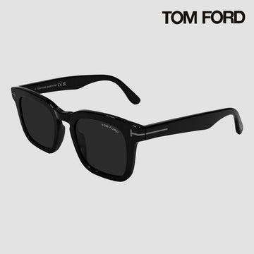 Tom Ford Sunglasses TF0751N 01A Black Square Signature Logo 151002292