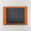 Hermes Crocodile Wani Bi-Fold Wallet Etoupe 156976748 [P]