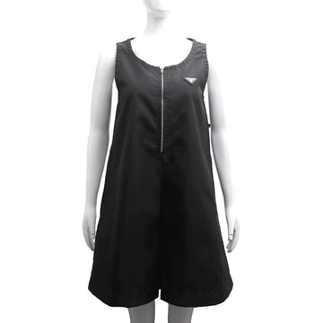 PRADA Halbzipper Triangel-Logo Kleid 230739 156977982