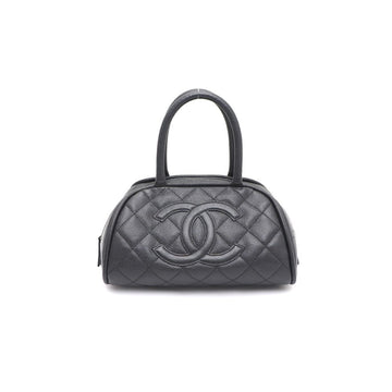 CHANEL Caviar Bowling Bag Tote Bag 36940820 156978002