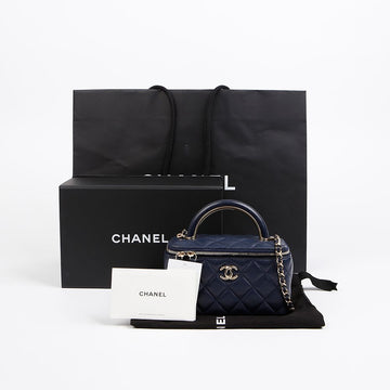 CHANEL コスメティックケース トップハンドル トート ショルダーバッグ AP2846 156489088