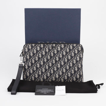 DIOR Oblique Jacquard Clutch Bag Schwarz 156721760