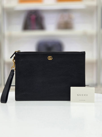 Gucci Metallic Gold Clutch Bag 475317 156978319