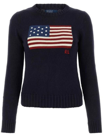 Polo Ralph Lauren American Flag Knit Sweater 133039597