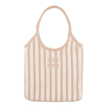 Miu Miu Cotton Crochet Tote Bag 156980225