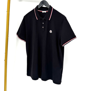 MONCLER ショートスリーブ PK カラーポロシャツ ブラック 156980247