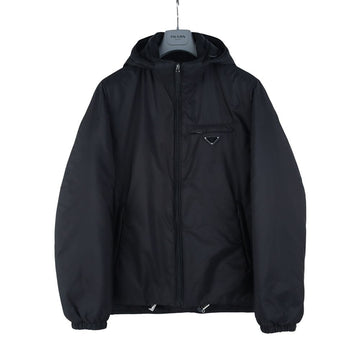 PRADA Hooded Nylon Padded Jacket mit Dreieckslogo 54 Größen 37290Y-1 156980265