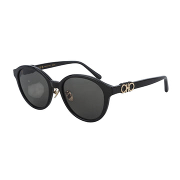 Salvatore Ferragamo Gold-tone Gancini Round Sunglasses 37291 156980323