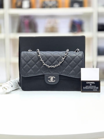 CHANEL Klassische Kaviar große Ketten Schultertasche A58600 156980349