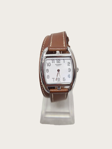 HERMES ケープコード ダブルストラップ クオーツ時計 156980357