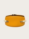 FENDI オレンジゴールドレザーのムーンライトサドルショルダーバッグ 156980368 [P]