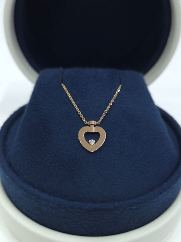 Fred Pretty Woman 18K Rose Gold Diamond Necklace Display Item 7B0254 156980394