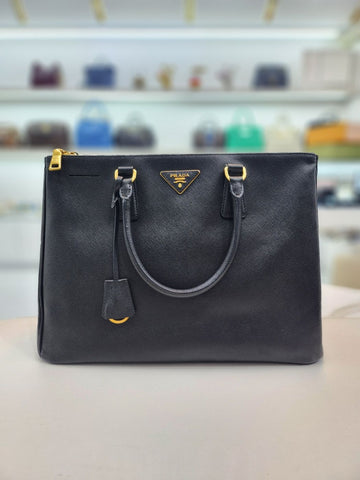 PRADA Saffiano Luxus Doppelreißverschluss Tote BN1786 156980396