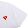 Comme Des Garcons Mini Red Heart Patch Round Neck Short Sleeve T-Shirt 156972995 [P]