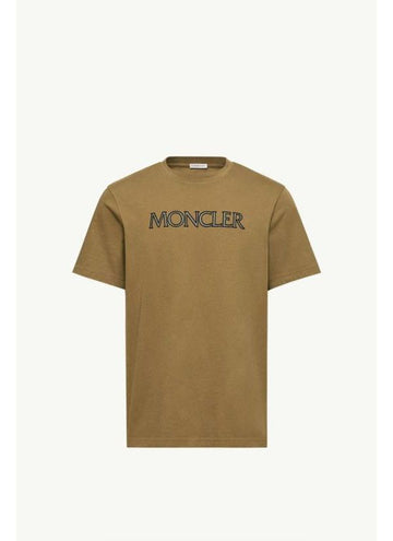 Moncler Logo Print Cotton T-Shirt 156730096