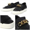 GIUSEPPE ZANOTTI RM6045 NERO ゴールドチェーン スリッポン 57144971 [P]