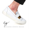 Giuseppe Zanotti RM6121 BIANCO Gold-Tone Slip-On 57144984 [P]