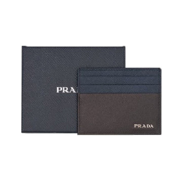 PRADA Saffiano-Leder Kartenetui Navy-Braun 2MC025 2FPJ F0LEX 156980642