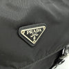 Prada Triangle Logo Nylon Messenger Bag Crossbody Black 156980641 [P]