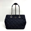 Prada Nylon Quilted Chain Shoulder Bag Navy 156980888 [P]