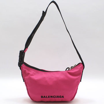BALENCIAGA 661926 Pink Nylon Wheel Small Sling Bag Belt Bag Schultertasche 156981062
