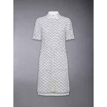 Thom Browne Sequin Tweed Patch Pocket Dress 152201137