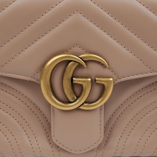 GUCCI Mini Top Handle Tote Schultertasche GG Marmont 156515787