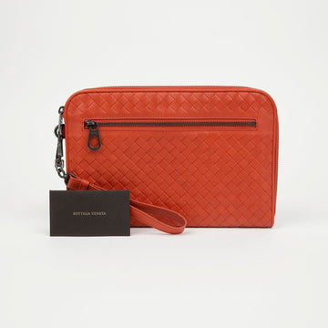 BOTTEGA VENETA ストラップドキュメントクラッチ 156595301