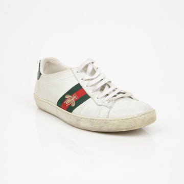 Gucci Ace Bee Sneakers White 156729381