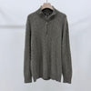 LORO PIANA Cashmere-Kabel Halber Reißverschluss Pullover 54 156983067 [P]