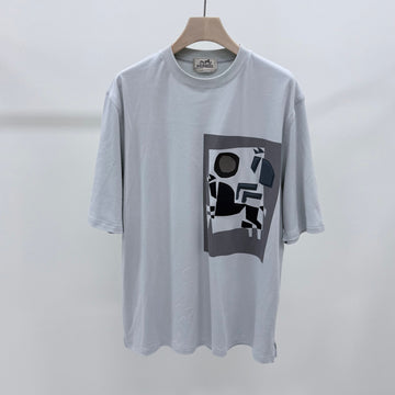 Hermes Belkirobe Patch Crewneck Cotton T-Shirt 156983100