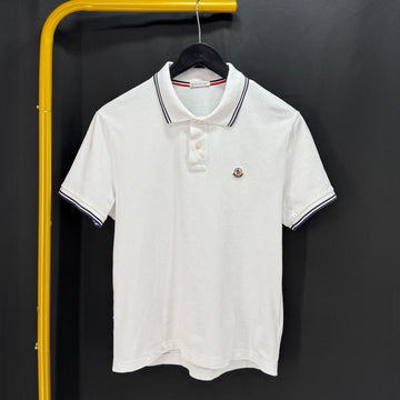 MONCLER 半袖PKカラーTシャツ ホワイト 156984127