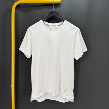 Thom Browne Three Stripes Short Sleeve T-Shirt White 156984213